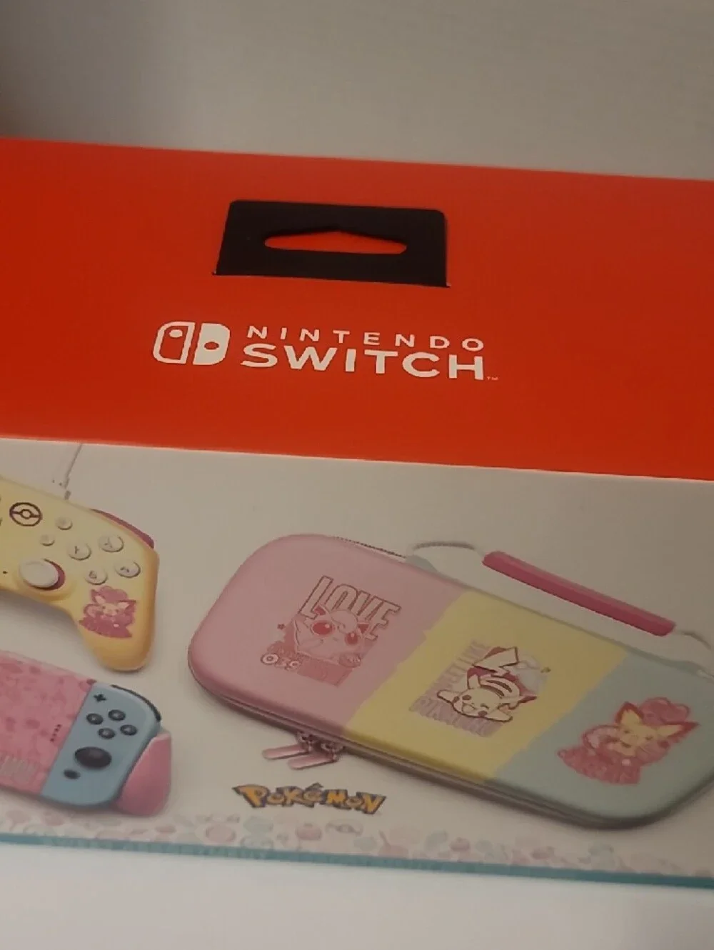 Nintendo Pastel Pokémon Travel Case & Joy-Con Controllers